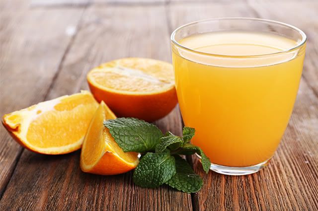 Detox juice with orange
