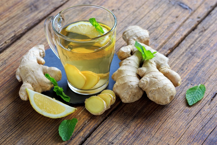 Green tea with ginger